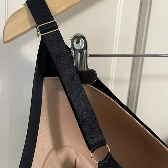 ThirdLove Shadow Stripe Plunge Bra Size 40F Black Lace - Picture 9 of 10